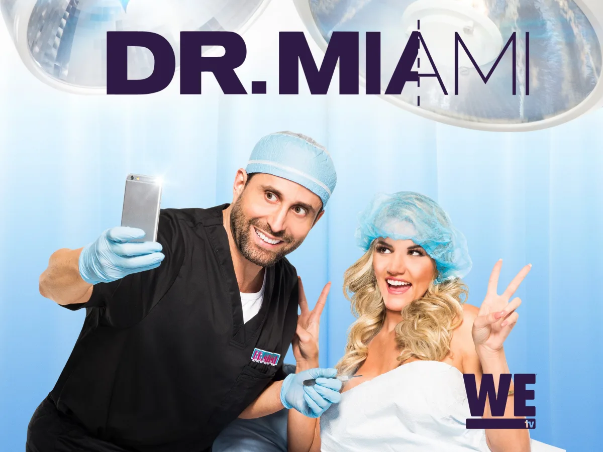 Promotional artwork for the WE tv docuseries Dr. Miami